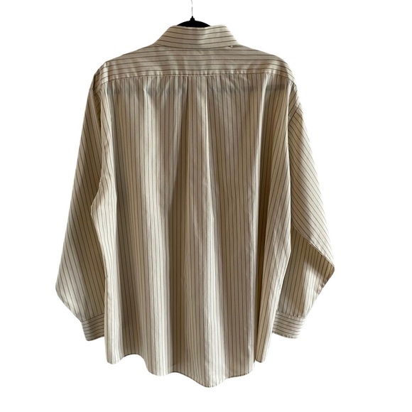 Claybrooke Oxford Stripe Broadcloth Long Sleeve Button Down Wrinkle Free Shirt - Picture 8 of 12